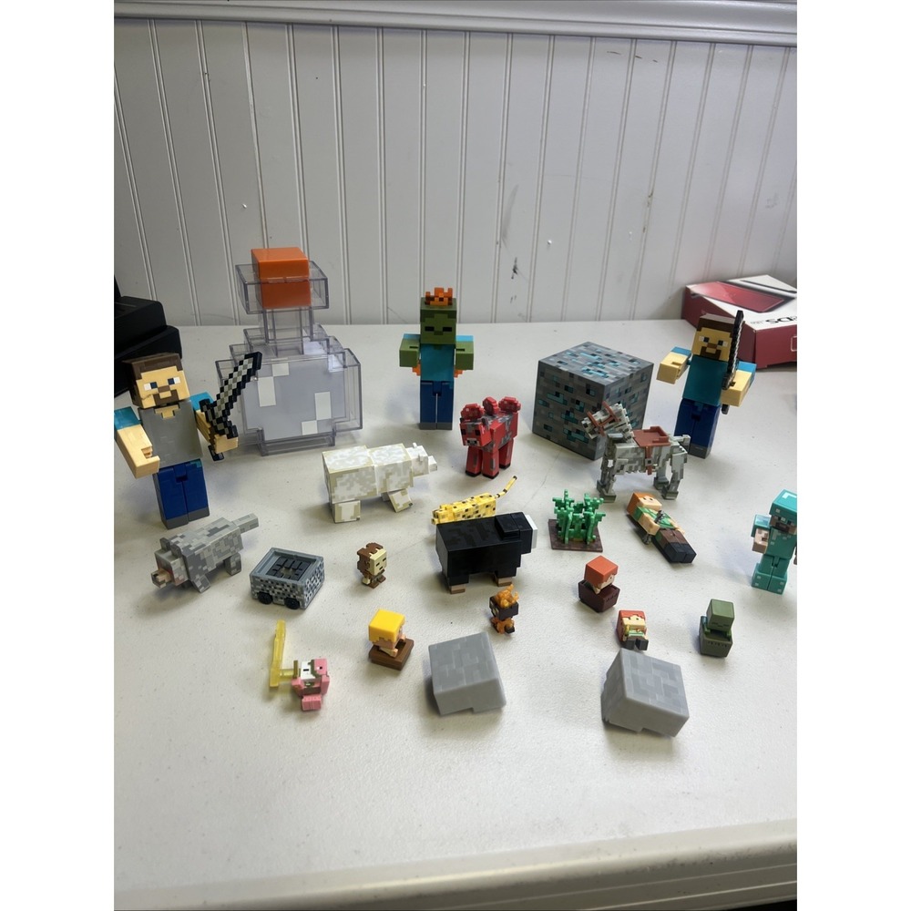 Minecraft Figures Figurines Lot Character Toys 24 pieces